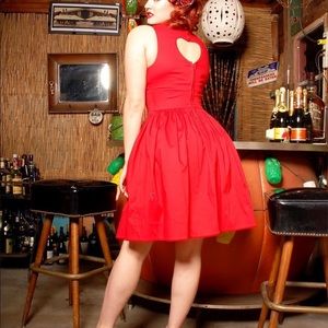 Small - red heart dress yard sale item.